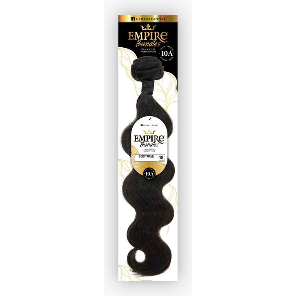 (4) “Body Wave” Sensationnel Empire 100% Human Hair - Color offers 1B