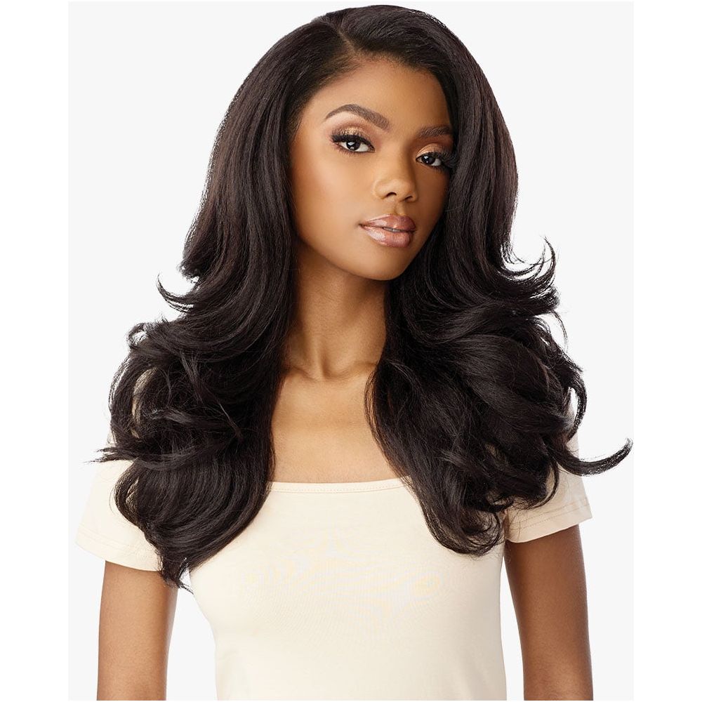 Sensationnel Kinky Edges 13x6 Synthetic HD Lace Front Wig Kinky Blow