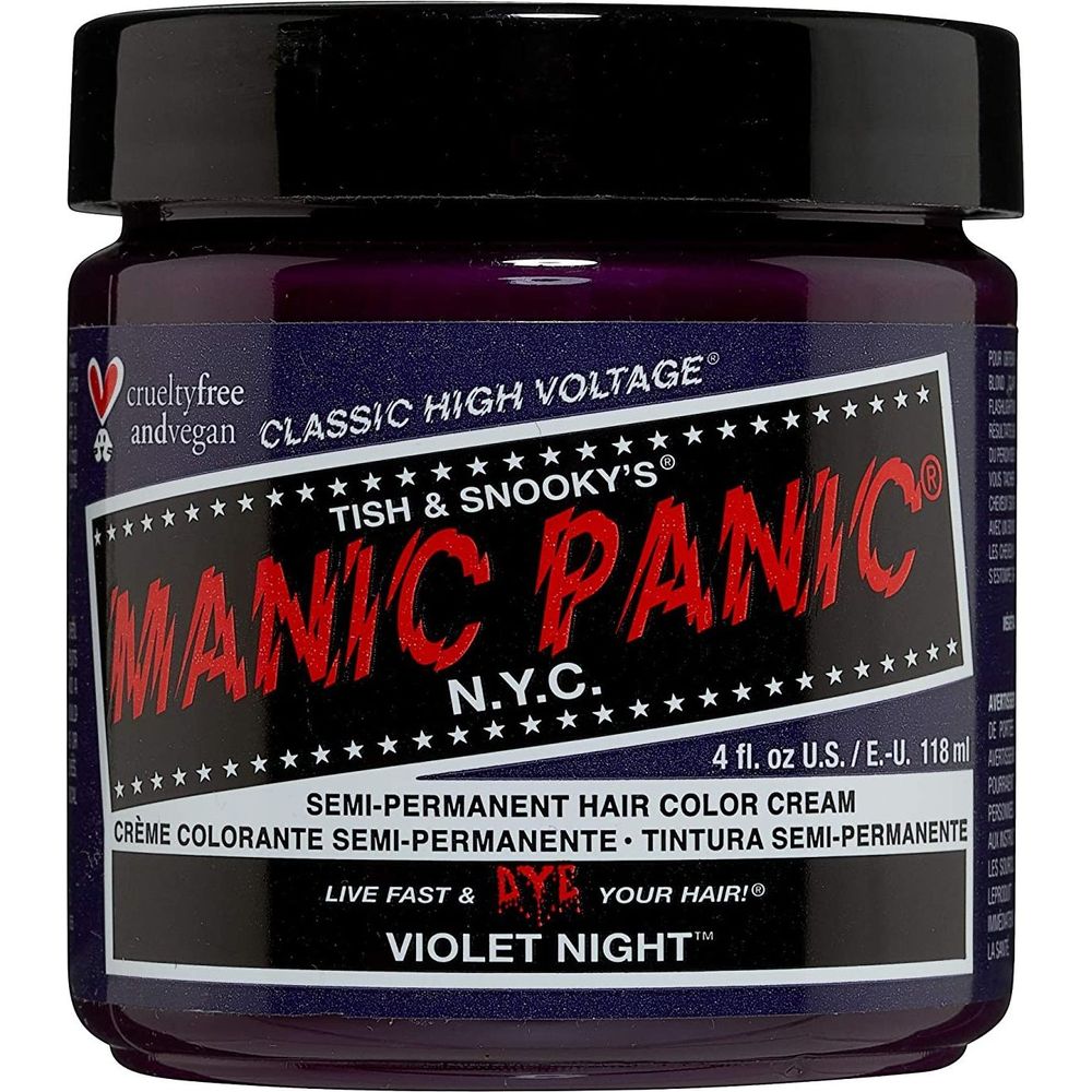 Manic Panic Creamtone Semi Permanent Hair Dye - Violet Night 4oz