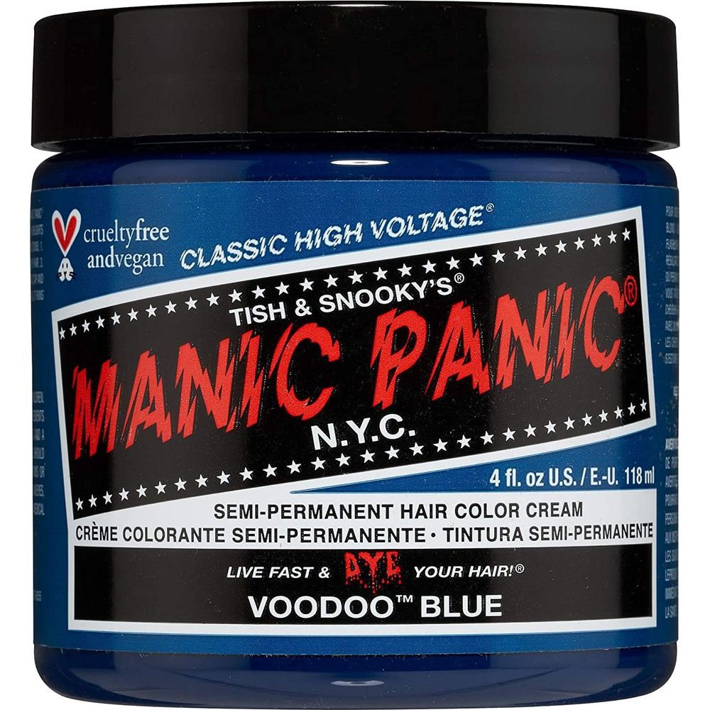 Manic Panic Professional Gel Semi-Permanent Hair Color, Blue Velvet
