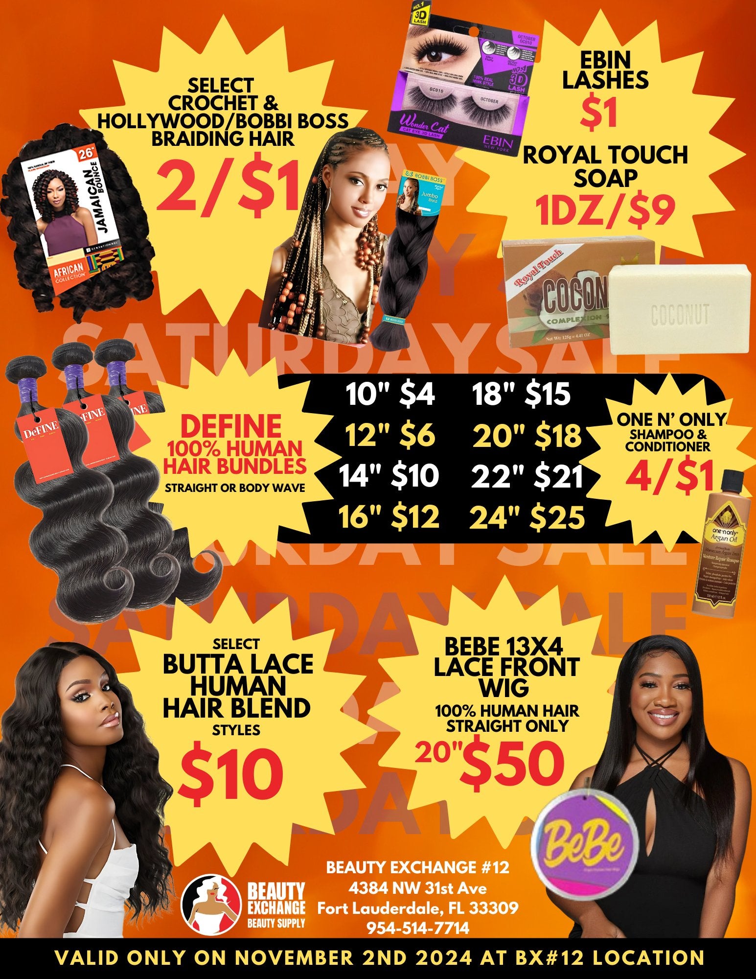 Big Saturday Sale at Beauty Exchange #12! | November 2 - Beauty Exchange Beauty Supply