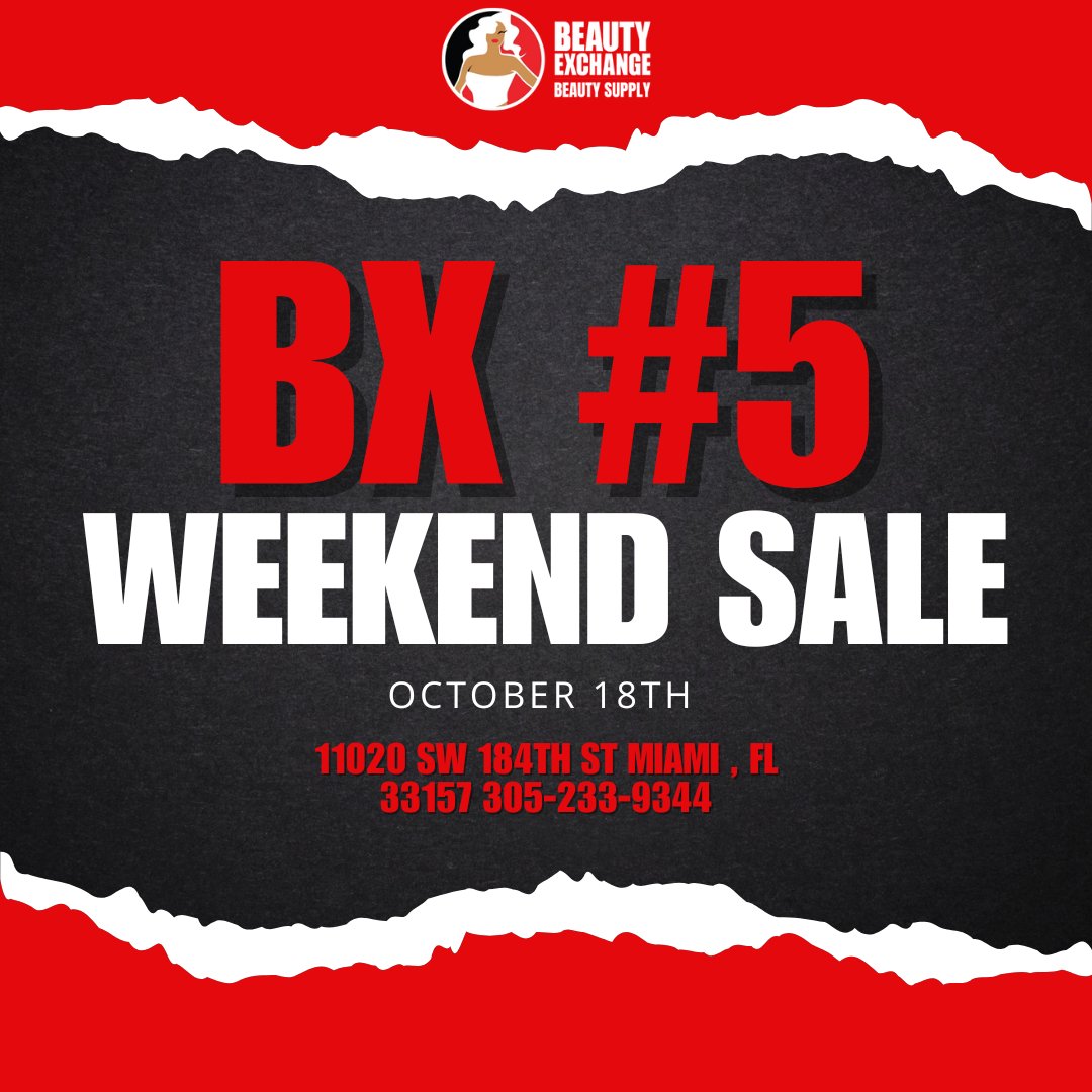 Miami BX Babes - This Saturday Only 10/19! - Beauty Exchange Beauty Supply