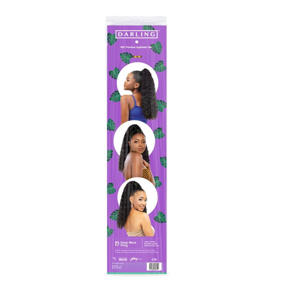 Darling Deep Wave Ponytail Hair Extension Wrap-Around 1X Pack 12" - Beauty Exchange Beauty Supply