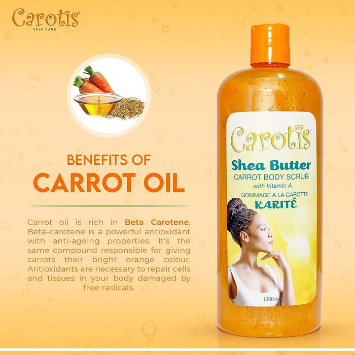 Mitchell Brands Carotis Shea Butter Carrot Body Scrub 35oz/1000ml - Beauty Exchange Beauty Supply