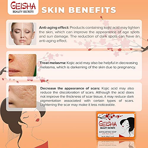 Mitchell Brands Geisha Beauty Secrets Kojic Acid Exfoliating Soap 7.1oz/200g - Beauty Exchange Beauty Supply