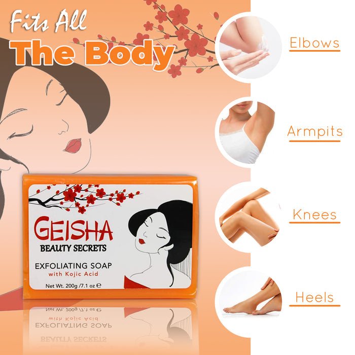 Mitchell Brands Geisha Beauty Secrets Kojic Acid Exfoliating Soap 7.1oz/200g - Beauty Exchange Beauty Supply