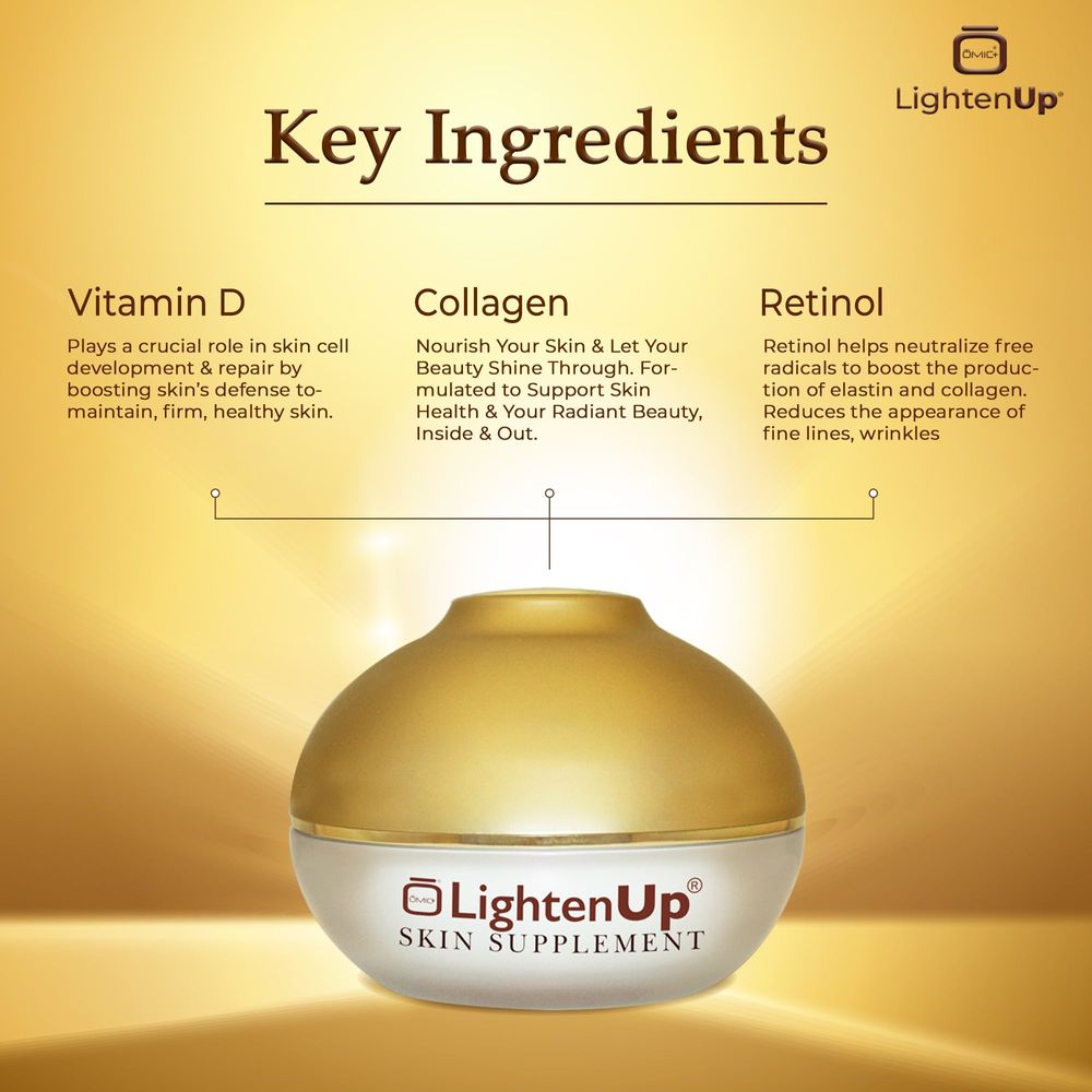 Mitchell Brands Omic LightenUp Collagen Boosting Cream with Vitamin D 3.38oz/100ml - Beauty Exchange Beauty Supply