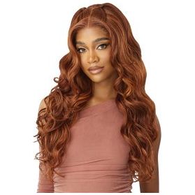 Outre 5"x 5" HD Lace Closure Lace Front Wig Human Hair Blend - Glam Curls 24" - Beauty Exchange Beauty Supply