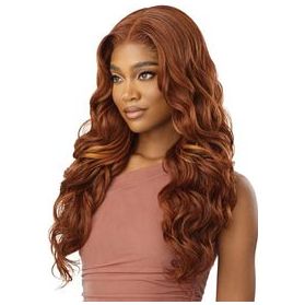 Outre 5"x 5" HD Lace Closure Lace Front Wig Human Hair Blend - Glam Curls 24" - Beauty Exchange Beauty Supply