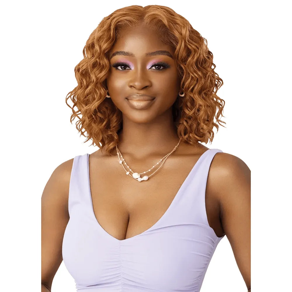 Outre Airtied 100% Fully Hand - Tied Human Hair Blend HD Lace Wig - Loose Deep 12" - Beauty Exchange Beauty Supply