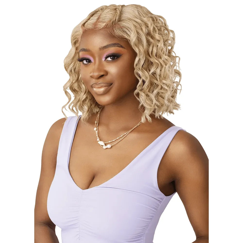 Outre Airtied 100% Fully Hand - Tied Human Hair Blend HD Lace Wig - Loose Deep 12" - Beauty Exchange Beauty Supply