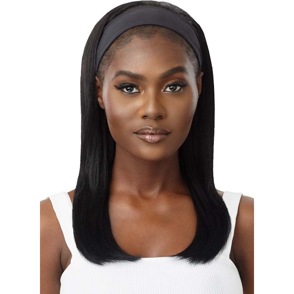Outre Headband Wig 100% Human Hair Wet & Wavy Headband Wig - Bohemian Curl 20" - Beauty Exchange Beauty Supply