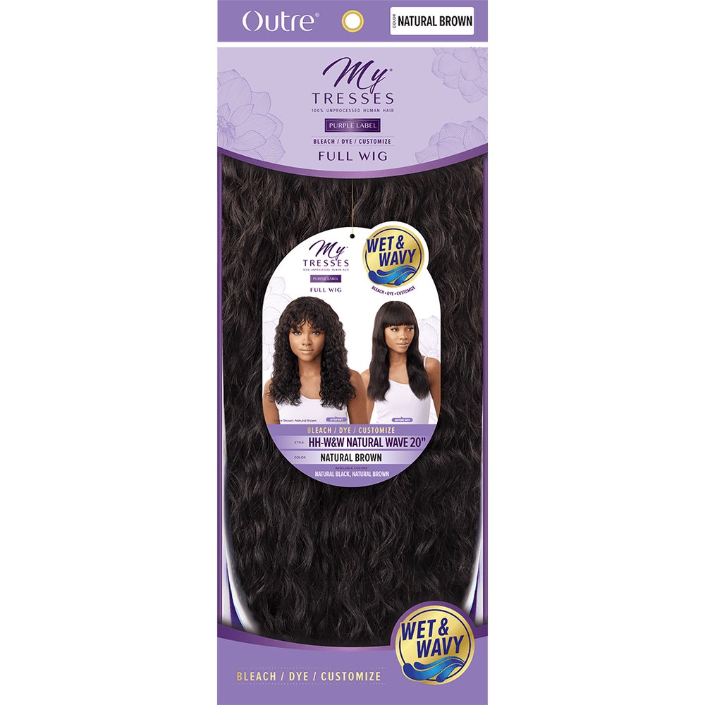 Outre MyTresses Purple Label 100% Human Hair Wet & Wavy Full Wig - Natural Curly 20" - Beauty Exchange Beauty Supply