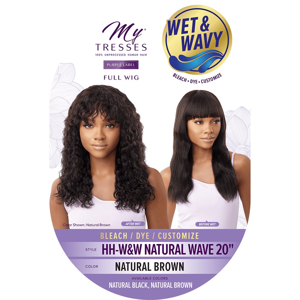 Outre MyTresses Purple Label 100% Human Hair Wet & Wavy Full Wig - Natural Curly 20" - Beauty Exchange Beauty Supply