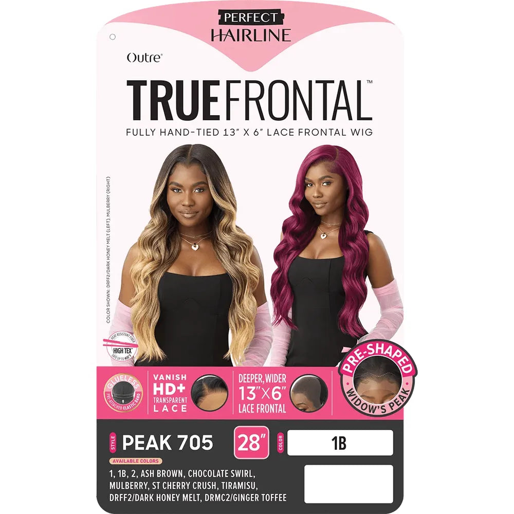 Outre Perfect Hairline True Frontal 13"x 6" HD Lace Front Wig - Peak 705 - Beauty Exchange Beauty Supply