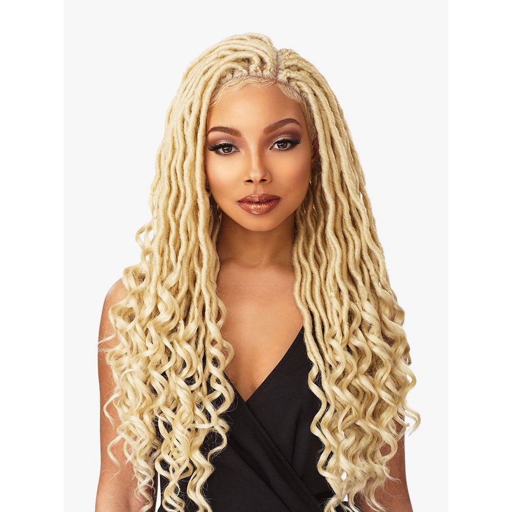 Sensationnel Cloud 9 4x4 Lace Parting Synthetic Braided Wig - Goddess Locs - Beauty Exchange Beauty Supply