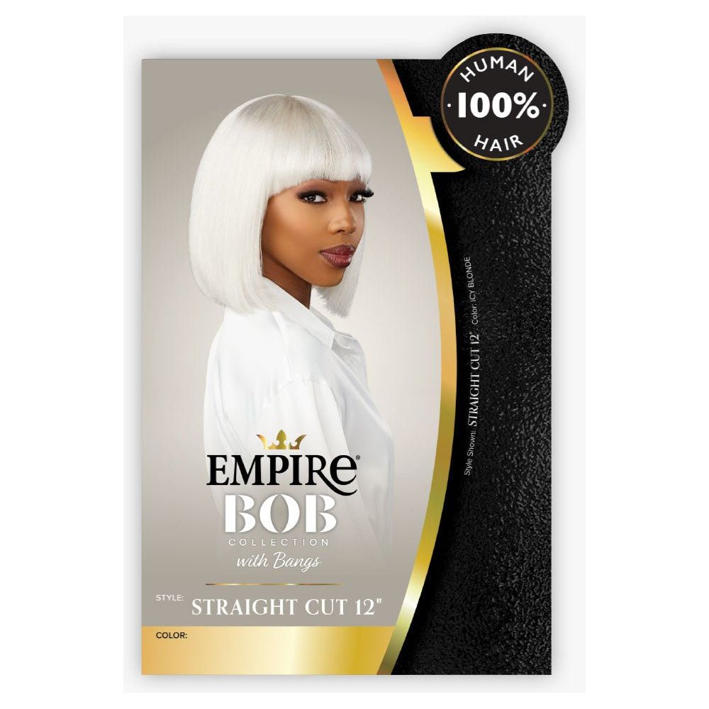 Sensationnel Empire Bob Collection 100% Human Hair Full Wig - Straight Cut 12" - Beauty Exchange Beauty Supply