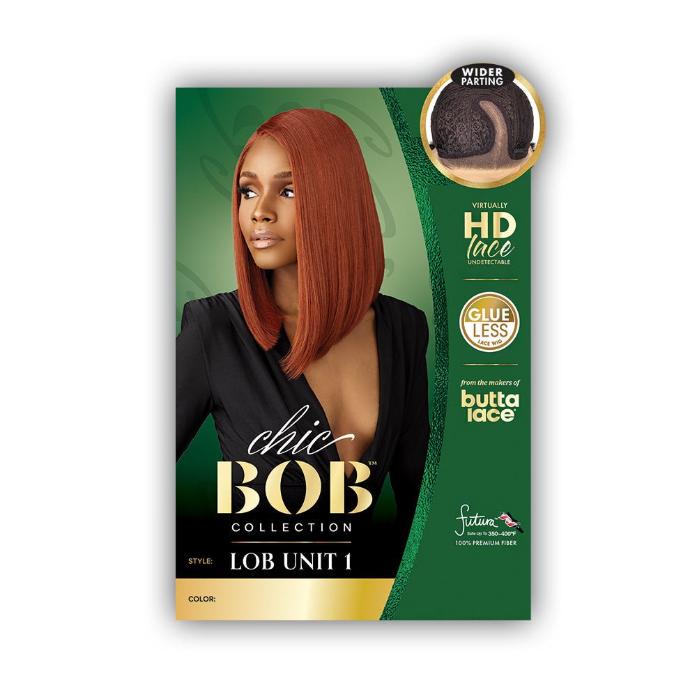 Sensationnel Synthetic Hair Butta Chic Bob Glueless HD Lace Front Wig - LOB Unit 1 - Beauty Exchange Beauty Supply