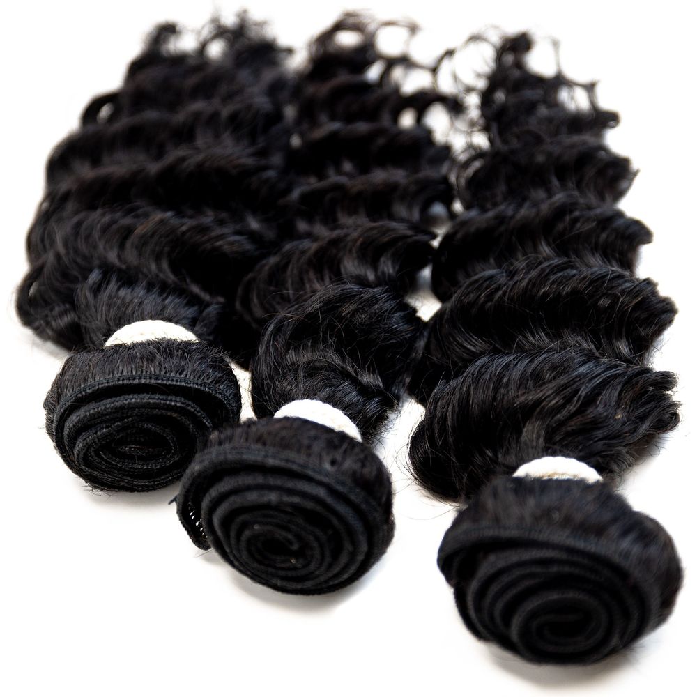 B & B Express Human Hair Deep Wave Multipack Wig