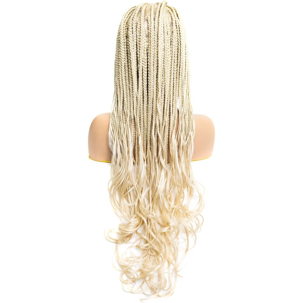 B & B Knotless Synthetic Braided Full Lace Wig - Micro Boho French Curl - Beauty Exchange Beauty Supply