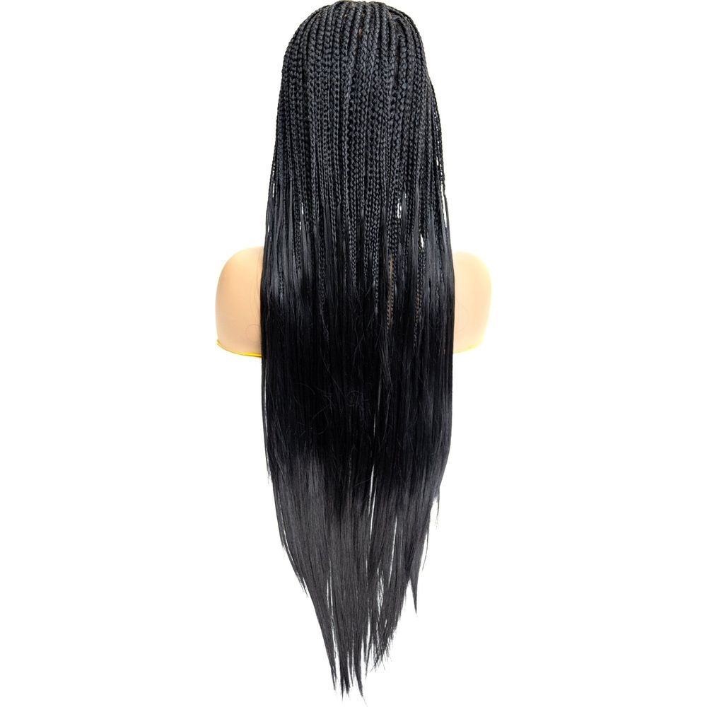 B & B Knotless Synthetic Braided Full Lace Wig - Micro Boho Silky Straight 30" - Beauty Exchange Beauty Supply