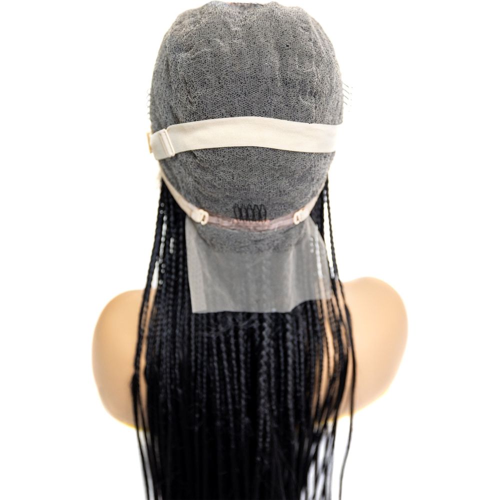 B & B Knotless Synthetic Braided Full Lace Wig - Micro Boho Silky Straight 30" - Beauty Exchange Beauty Supply