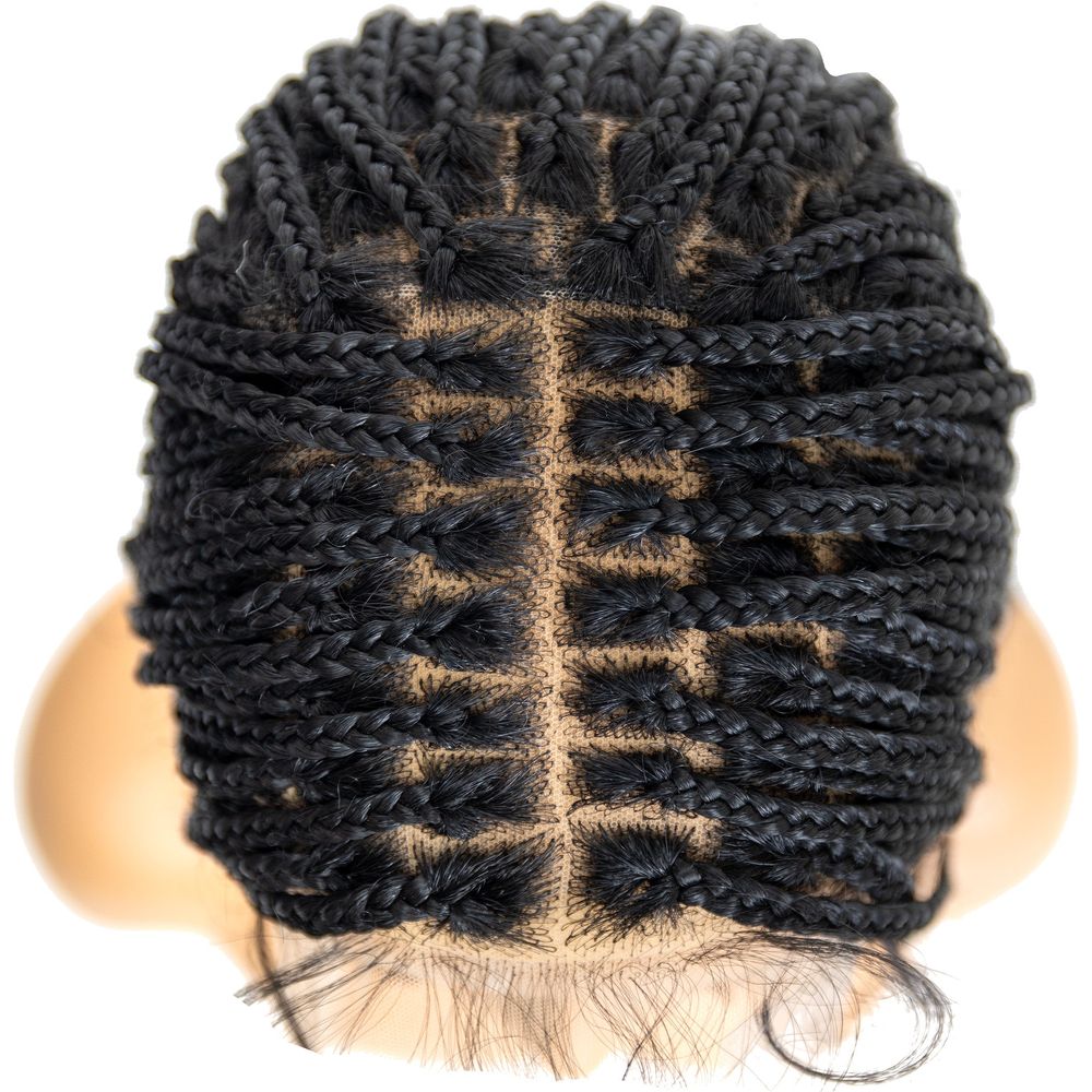 B & B Knotless Synthetic Braided Full Lace Wig - Micro Boho Silky Straight 30" - Beauty Exchange Beauty Supply