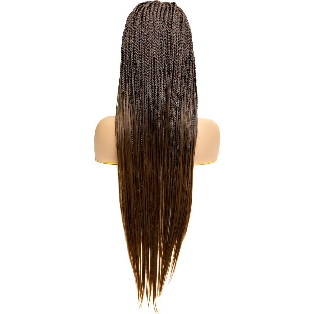 B & B Knotless Synthetic Braided Full Lace Wig - Micro Boho Silky Straight 30" - Beauty Exchange Beauty Supply