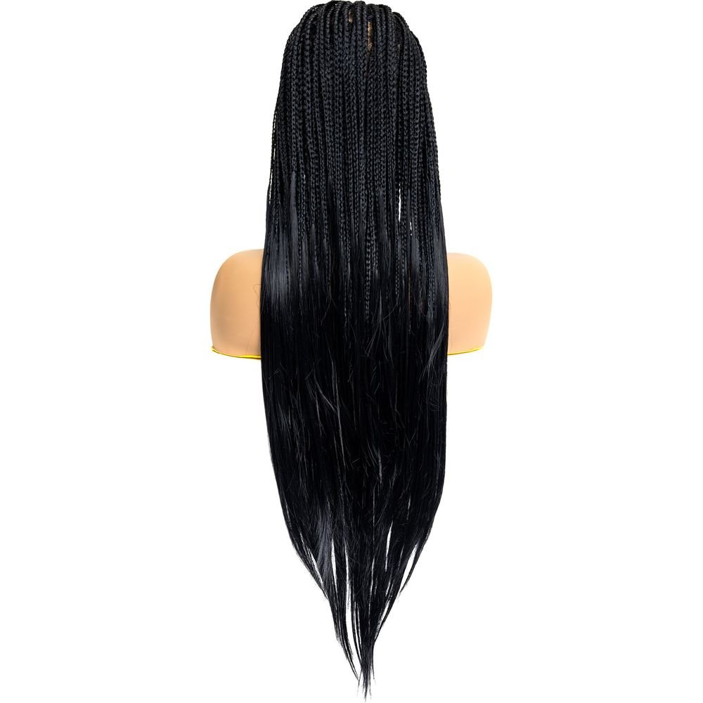 B & B Knotless Synthetic Braided Full Lace Wig - Micro Boho Silky Straight 30" - Beauty Exchange Beauty Supply