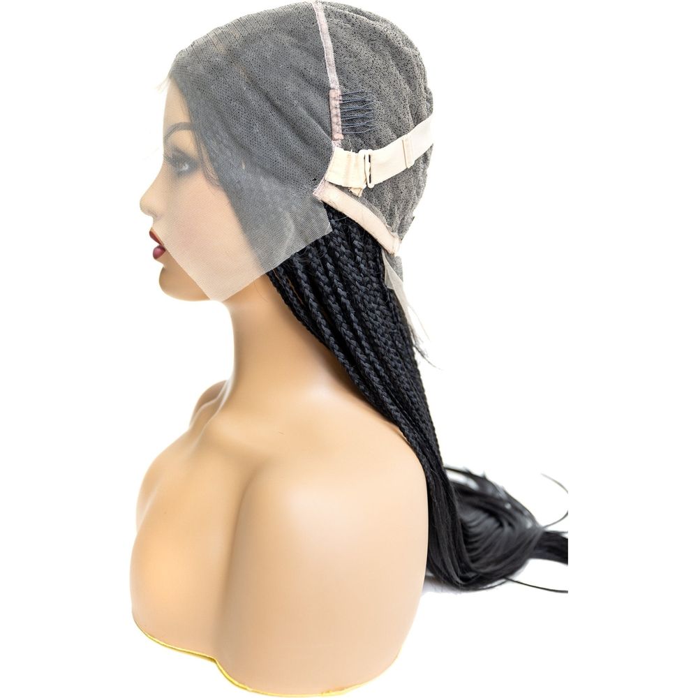 B & B Knotless Synthetic Braided Full Lace Wig - Micro Boho Silky Straight 30" - Beauty Exchange Beauty Supply