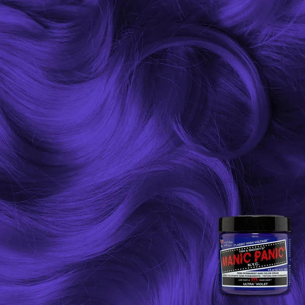 Manic Panic Creamtone Semi Permanent Hair Dye - Ultra Violet 4oz - Beauty Exchange Beauty Supply