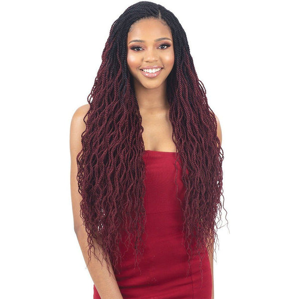 Model Model Synthetic Hair Crochet Braids Glance 3x Wavy Feathered