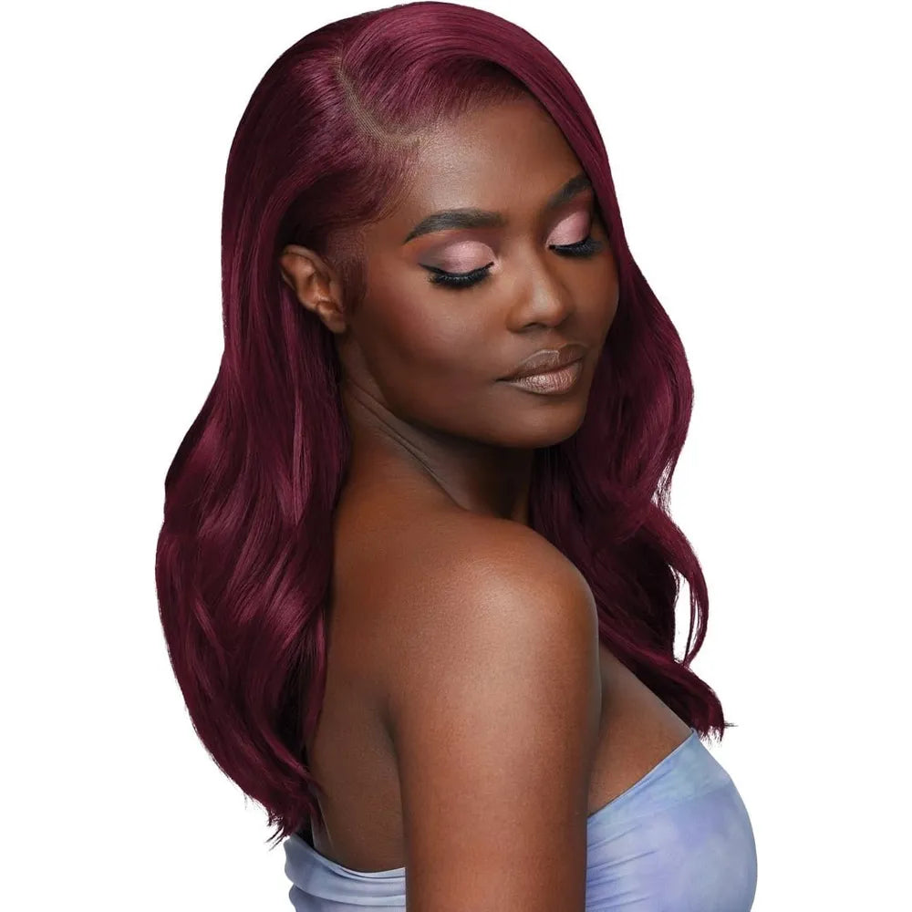 Outre Airtied 100 Fully Hand Tied Human Hair Blend HD Lace Wig LOO