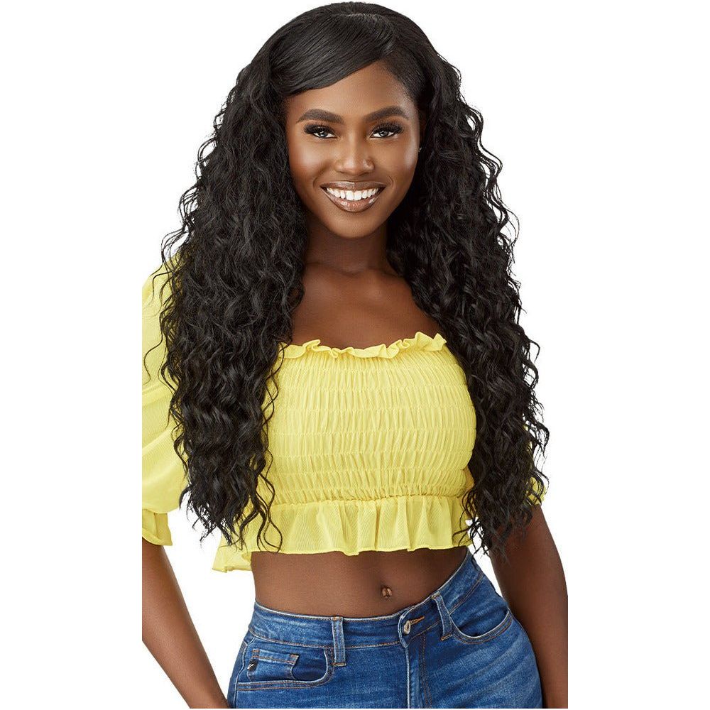 Outre Converti Cap Synthetic Half Wig Wet Wavy Beach Beauty