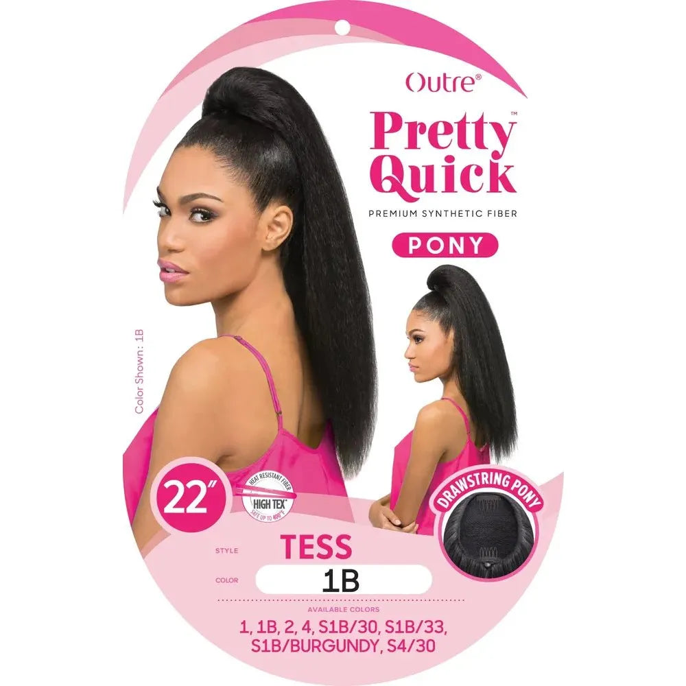 Outre Pretty Quick Premium Synthetic Drawstring Ponytail Tess