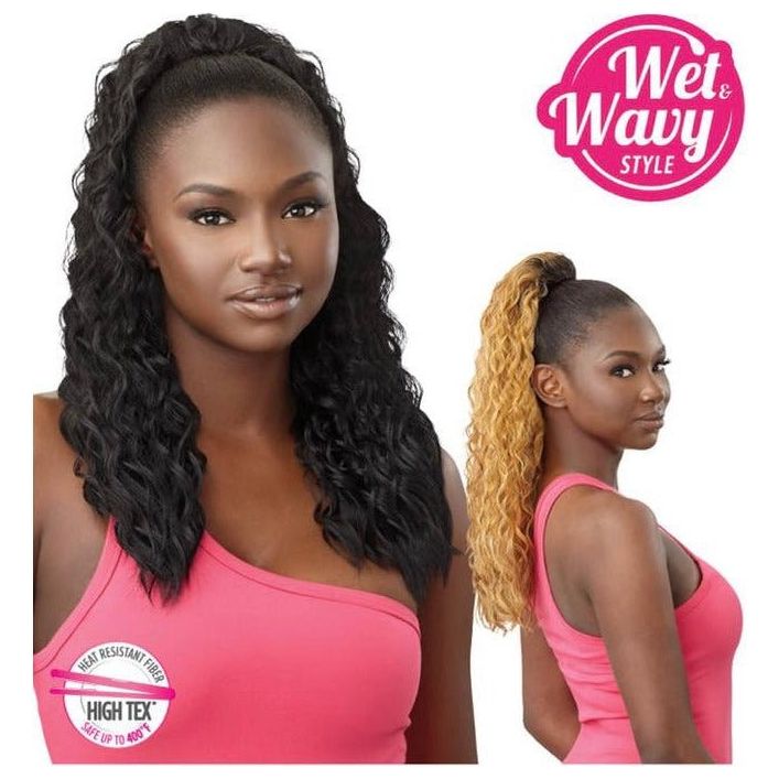 Outre Pretty Quick Synthetic Drawstring Ponytail - Natural Wave 22" - Beauty Exchange Beauty Supply