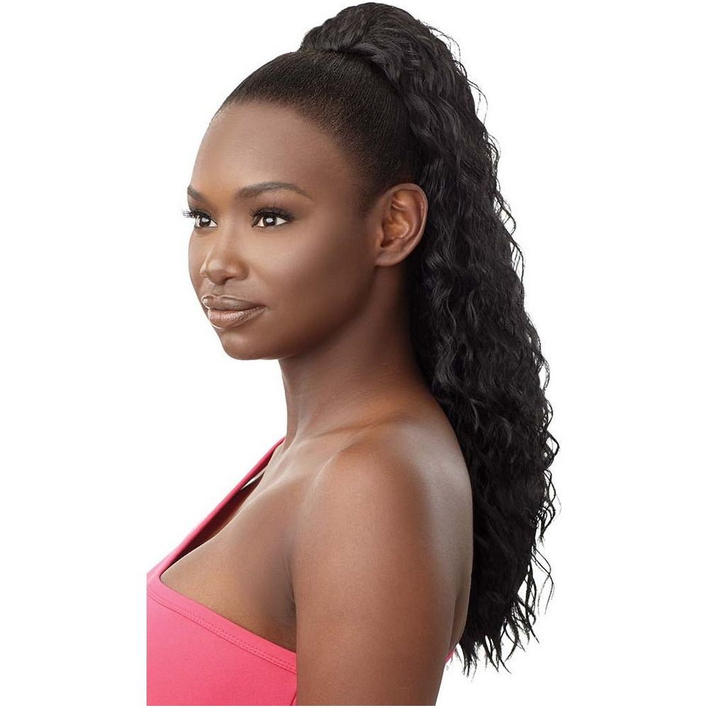 Outre Pretty Quick Synthetic Drawstring Ponytail - Natural Wave 22" - Beauty Exchange Beauty Supply