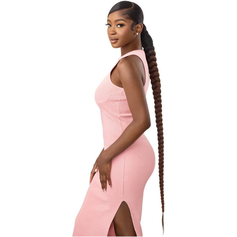 Outre Pretty Quick Wrap Pony Synthetic Ponytail - Natural Braided Ponytail 42" - Beauty Exchange Beauty Supply