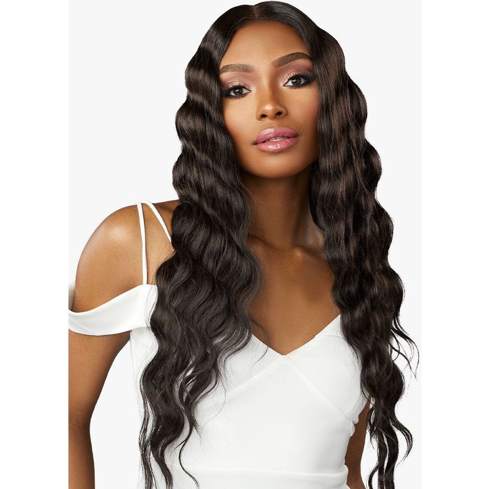 Sensationnel Butta Lace Human Hair Blend HD Lace Front Wig - Loose Crimp 28" - Beauty Exchange Beauty Supply