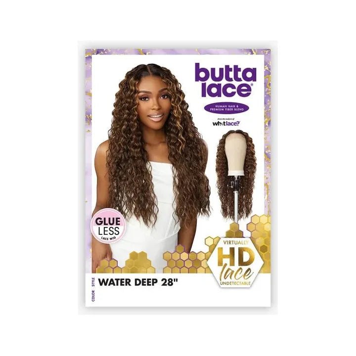 Sensationnel Butta Lace Human Hair Blend Lace Front Wig - WATER DEEP 28" - Beauty Exchange Beauty Supply