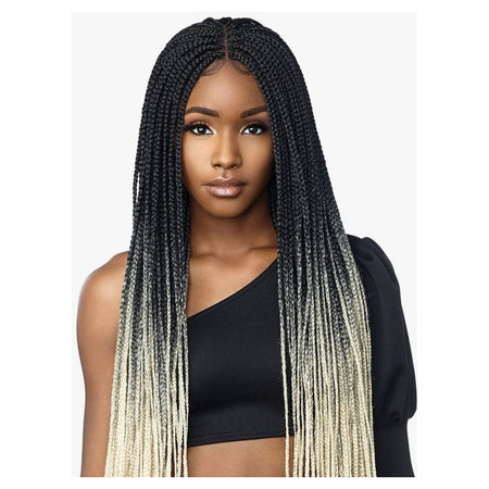 Malaysian Virgin Human Hair Systems #1b Natural Black Box Braids