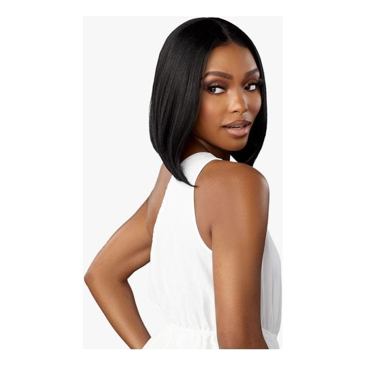 Sensationnel Dashly Lace Salt Pepper HD Synthetic Lace Front Wig Unit 1