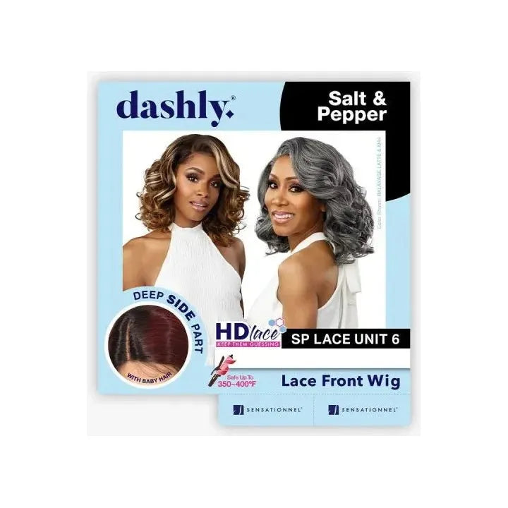 Sensationnel Dashly Salt & Pepper HD Lace Front Wig - Unit 6 - Beauty Exchange Beauty Supply