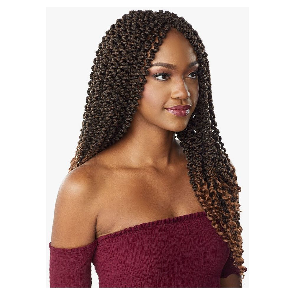 Sensationnel Synthetic Lulutress Pre Looped Crochet Braid - 3X Bohemian Box Braid 20 M27/30/613