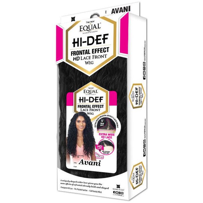 Shake-N-Go Freetress Equal Synthetic Hi-Def Frontal Effect HD Lace Front Wig - Avani - Beauty Exchange Beauty Supply